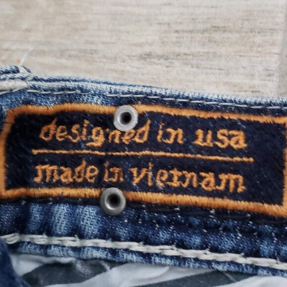 Rock Revival Phyllis Easy Skinny Jeans Women's‎ Silver Studded Low Rise Look 26 - Picture 8 of 11